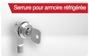 Serrure pour armoire réfrigérée