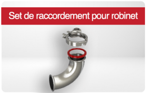 Set de raccordement pour robinet de vidange