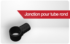 jonction pour tube rond