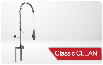 Douchettes de prévalage en inox Classic Clean